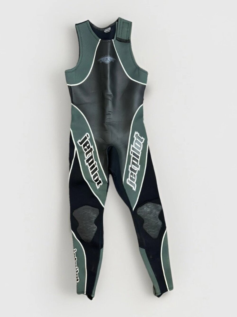 🌊✨ Jetpilot Sleeveless Long John Wetsuit Neoprene Green Black Men’s Medium ✨